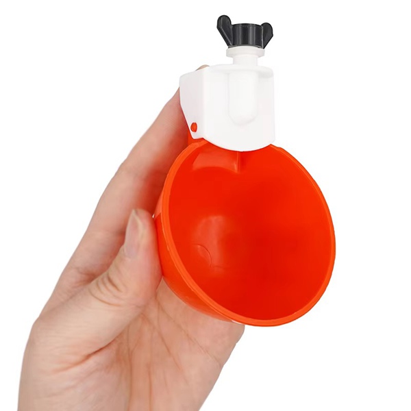 Poultry Drinking Bowl Orange Red