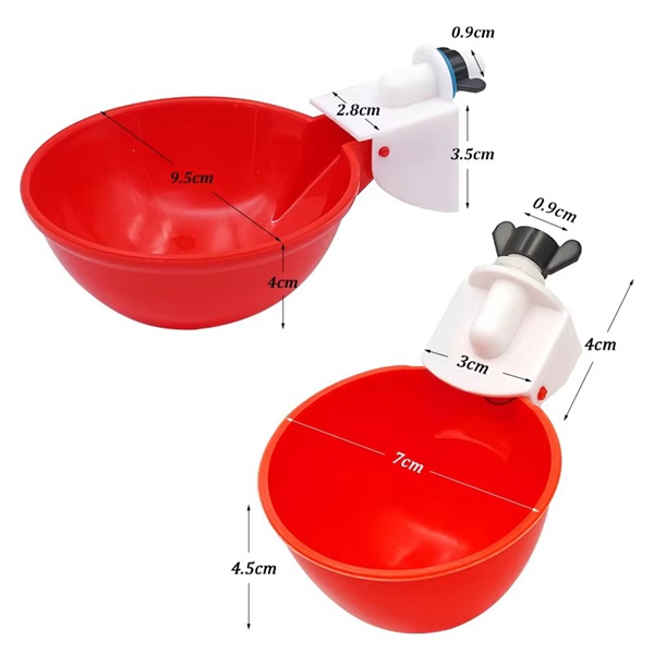 Poultry Drinking Bowl Red