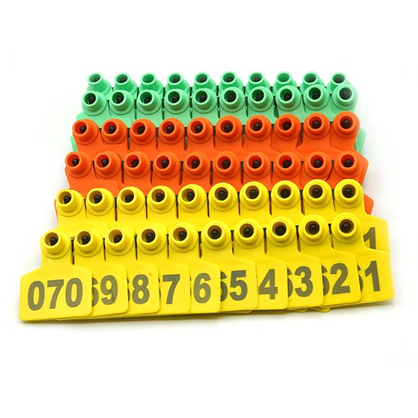 Livestock Ear Tags Multicolor with Pin