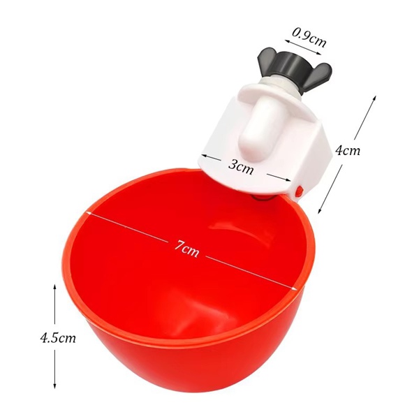 Poultry Drinking Bowl Red 7cm