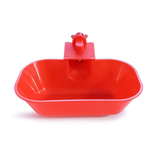 Poultry Drinking Bowl Red Oval