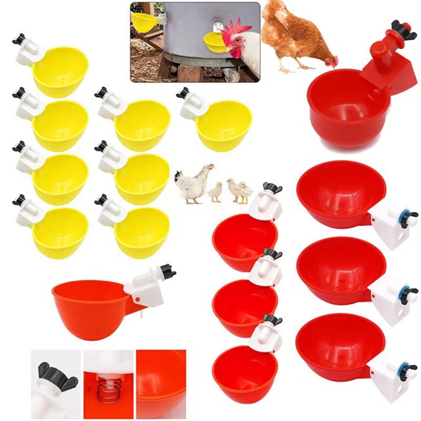Poultry Drinking Bowl Yellow and Red Dual Color