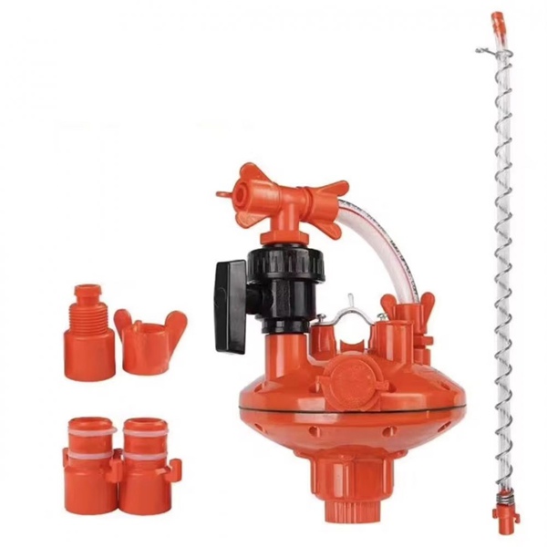 Farm Pressure Regulator Orange and Red Complete Set